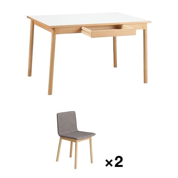 ［ＩＤＥＥ］セット　ＳＴＩＬＴ　ＴＡＢＬＥ　１２００　ＷＨ＋ＣＨＡＩＲ　ＧＹ