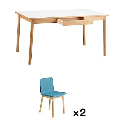 ［ＩＤＥＥ］セット　ＳＴＩＬＴ　ＴＡＢＬＥ　１４００　ＷＨ＋ＣＨＡＩＲ　ＢＬ