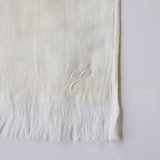 ［ＩＤＥＥ］リネンコットンガーゼバスタオル　白