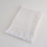 ［ＩＤＥＥ］リネンコットンガーゼバスタオル　白