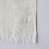 ［ＩＤＥＥ］リネンコットンガーゼフェイスタオル　白