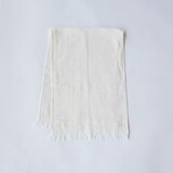 ［ＩＤＥＥ］リネンコットンガーゼフェイスタオル　白
