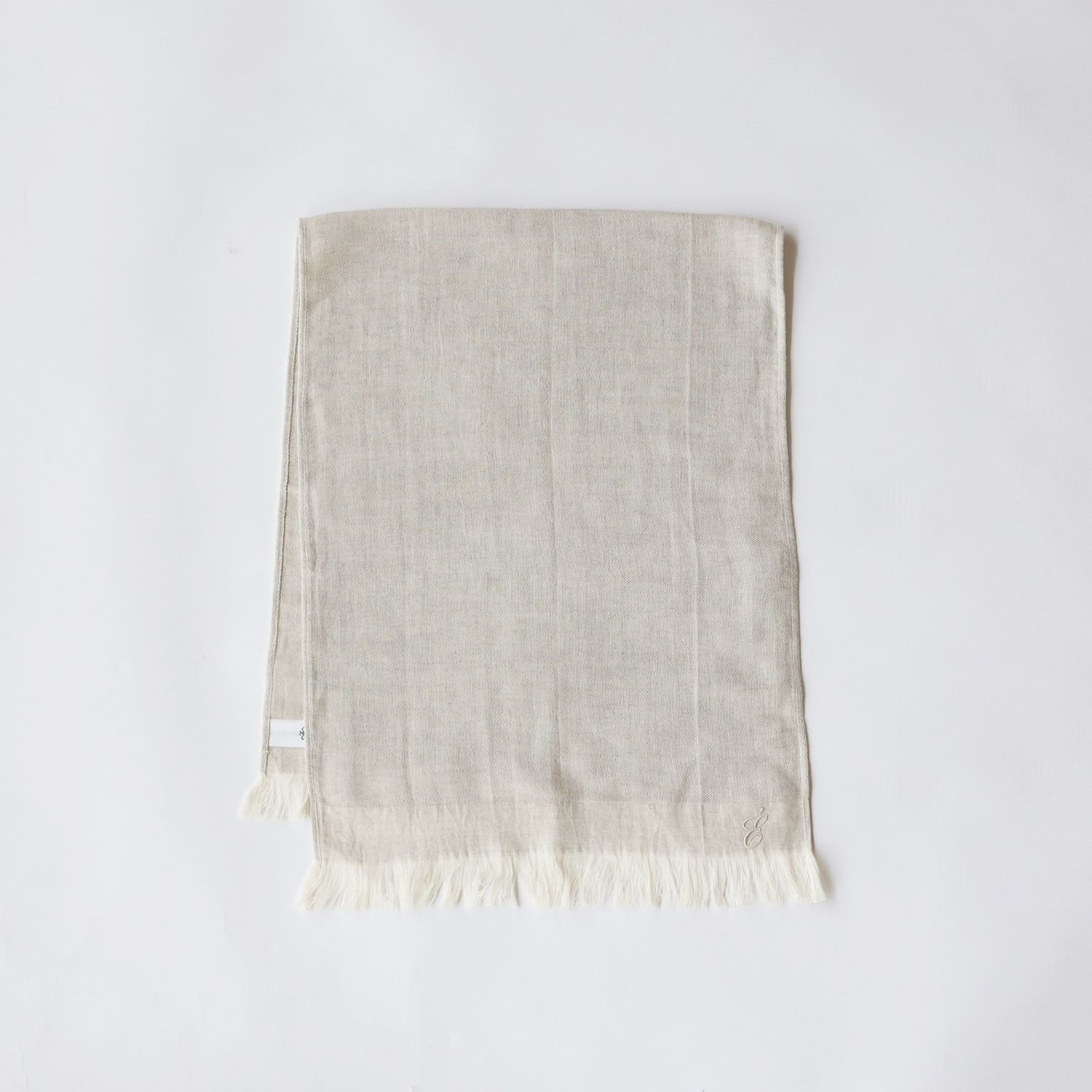 ［ＩＤＥＥ］リネンコットンガーゼフェイスタオル　生成