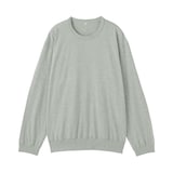 紳士　和歌山で編み立てた天竺クルーネック長袖Ｔシャツ