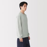 紳士　和歌山で編み立てた天竺クルーネック長袖Ｔシャツ