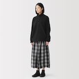 紳士　素材に還るフリースプルオーバー