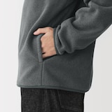 紳士　素材に還るフリースプルオーバー