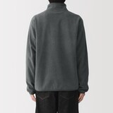 紳士　素材に還るフリースプルオーバー