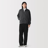 紳士　ニットフリースフルジップジャケット