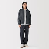 紳士　ニットフリースフルジップジャケット