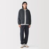 紳士　ニットフリースフルジップジャケット