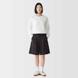 紳士　起毛天竺編みクルーネック長袖Ｔシャツ