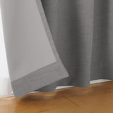 ポリエステル杢糸ドビー織（防炎・遮光性）２倍ヒダプリーツカーテン