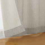 ツイード調リングヤーン使い（防炎）ノンプリーツカーテン