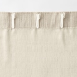 ツイード調リングヤーン使い（防炎）ノンプリーツカーテン