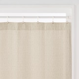 ツイード調リングヤーン使い（防炎）ノンプリーツカーテン