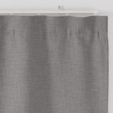 ポリエステル杢糸ドビー織（防炎・遮光性）ノンプリーツカーテン