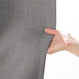 ポリエステル杢糸ドビー織（防炎・遮光性）ノンプリーツカーテン