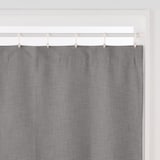 ポリエステル杢糸ドビー織（防炎・遮光性）ノンプリーツカーテン