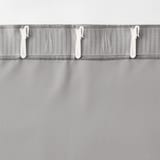 ポリエステル杢糸ドビー織（防炎・遮光性）ノンプリーツカーテン