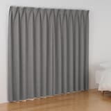 ポリエステル杢糸ドビー織（防炎・遮光性）プリーツカーテン