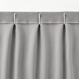 ポリエステル杢糸ドビー織（防炎・遮光性）プリーツカーテン