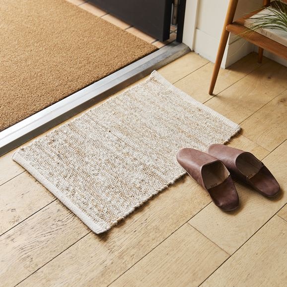 ［ＩＤＥＥ］ＩＤＥＥ　Ｊｕｔｅｍａｔ　ホワイト　４０×６０㎝