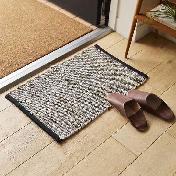 IDEE 無印良品 ラグ カーペット IDEE］IDEE Jutemat ブラック 40×60㎝ | 無印良品