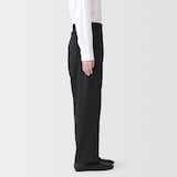 婦人　ヘンプ混ツイル　コクーンパンツ
