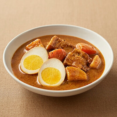 【８月下旬発売予定】【３辛】真昆布だしとトマトのスープカレー　２５０ｇ（１人前）