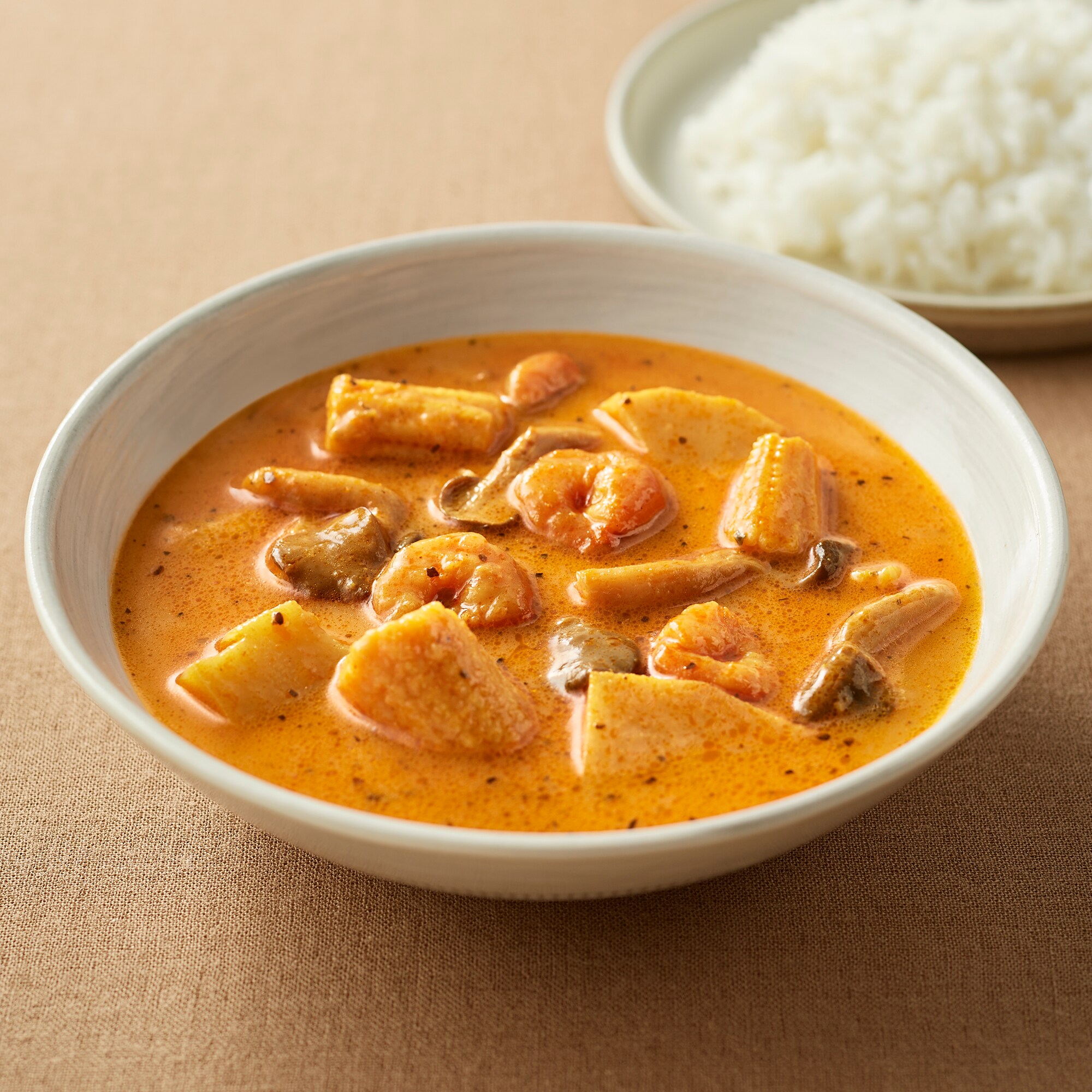 海老のビスクとトマトのスープカレー