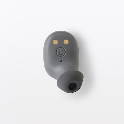 【パーツ】イヤホン　カナル型　Ｌ　グレー