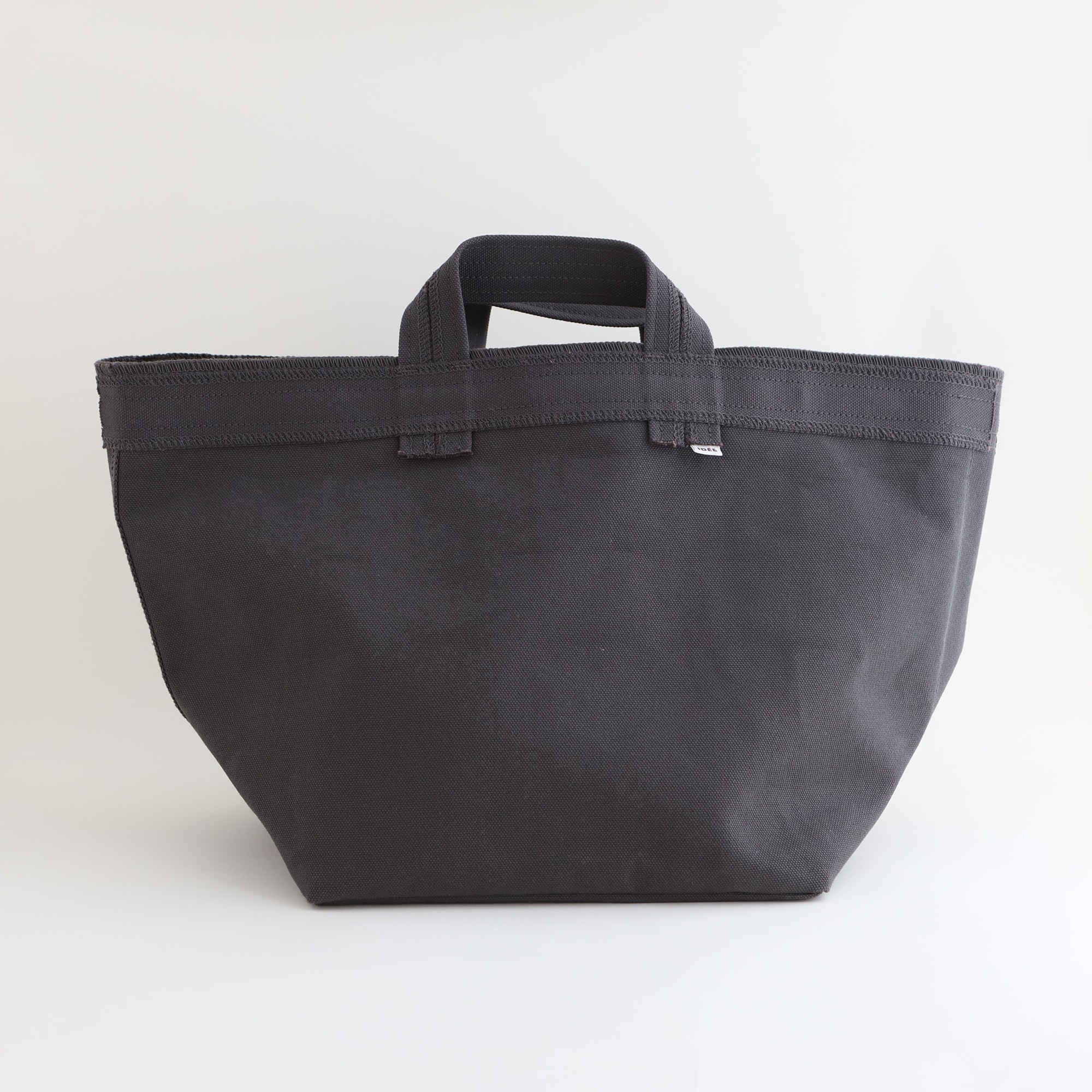 ［ＩＤＥＥ］キャンバス　バスケット　Ｌ　グレー