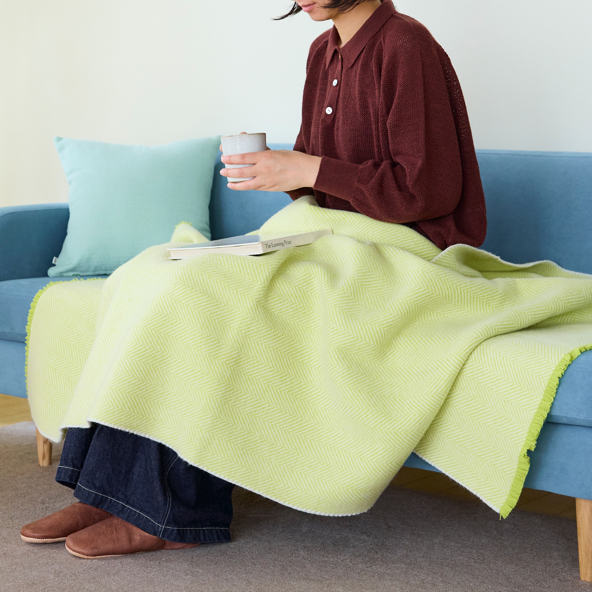 ［ＩＤＥＥ］ＩＤＥＥウールブランケット　１２０×１８０ｃｍ　グレー