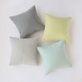 ［ＩＤＥＥ］ＩＤＥＥウールクッションカバー　４５×４５ｃｍ用　イエロー