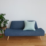 ［ＩＤＥＥ］ＩＤＥＥウールクッションカバー　４５×４５ｃｍ　ブルー