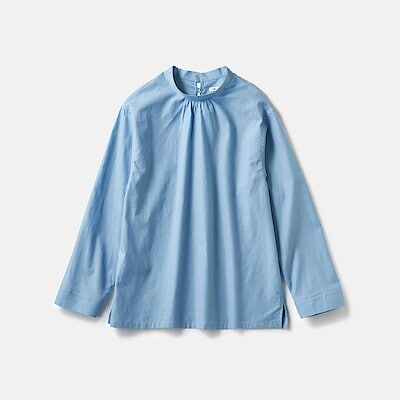 ［ＩＤＥＥ］Ｈ＆ｂｙＰＯＯＬ　ブラウス　ライトブルー