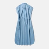 ［ＩＤＥＥ］Ｈ＆ｂｙＰＯＯＬ　フレンチスリーブワンピースシャツ　ホワイト