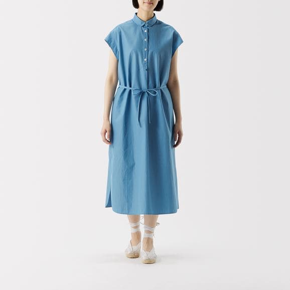 ［ＩＤＥＥ］Ｈ＆ｂｙＰＯＯＬ　フレンチスリーブワンピースシャツ　ホワイト