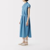 ［ＩＤＥＥ］Ｈ＆ｂｙＰＯＯＬ　フレンチスリーブワンピースシャツ　ホワイト