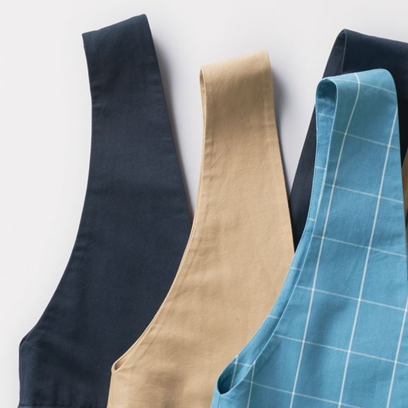 ［ＩＤＥＥ］Ｈ＆ｂｙＰＯＯＬ　ジャンパードレス　ブルーウインドウペン