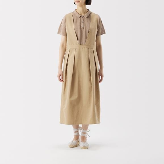 ［ＩＤＥＥ］Ｈ＆ｂｙＰＯＯＬ　ジャンパードレス　ブルーウインドウペン