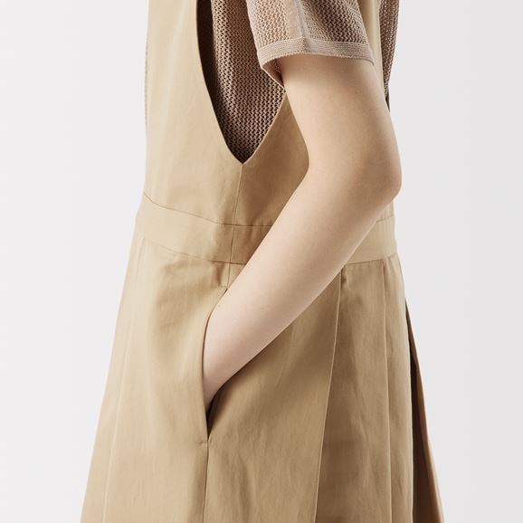 ［ＩＤＥＥ］Ｈ＆ｂｙＰＯＯＬ　ジャンパードレス　ブルーウインドウペン