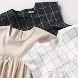 ［ＩＤＥＥ］Ｈ＆ｂｙＰＯＯＬ　スリーブレスワンピース　ホワイトウインドウペン