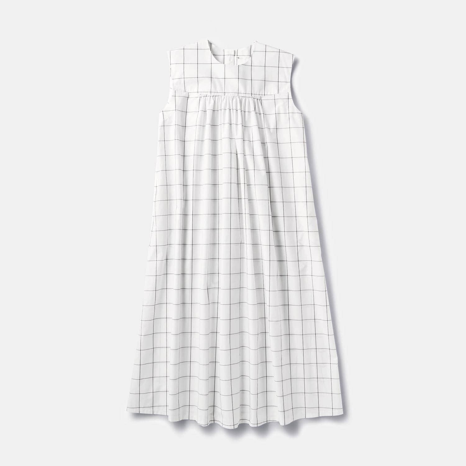 ［ＩＤＥＥ］Ｈ＆ｂｙＰＯＯＬ　スリーブレスワンピース　ホワイトウインドウペン