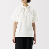 ［ＩＤＥＥ］Ｈ＆ｂｙＰＯＯＬ　ショートスリーブブラウス　ブルー