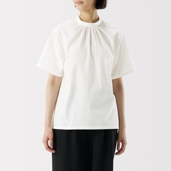 ［ＩＤＥＥ］Ｈ＆ｂｙＰＯＯＬ　ショートスリーブブラウス　ブルー