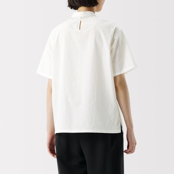 ［ＩＤＥＥ］Ｈ＆ｂｙＰＯＯＬ　ショートスリーブブラウス　ブルー