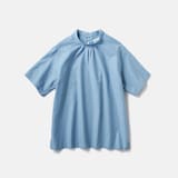 ［ＩＤＥＥ］Ｈ＆ｂｙＰＯＯＬ　ショートスリーブブラウス　ライトブルー