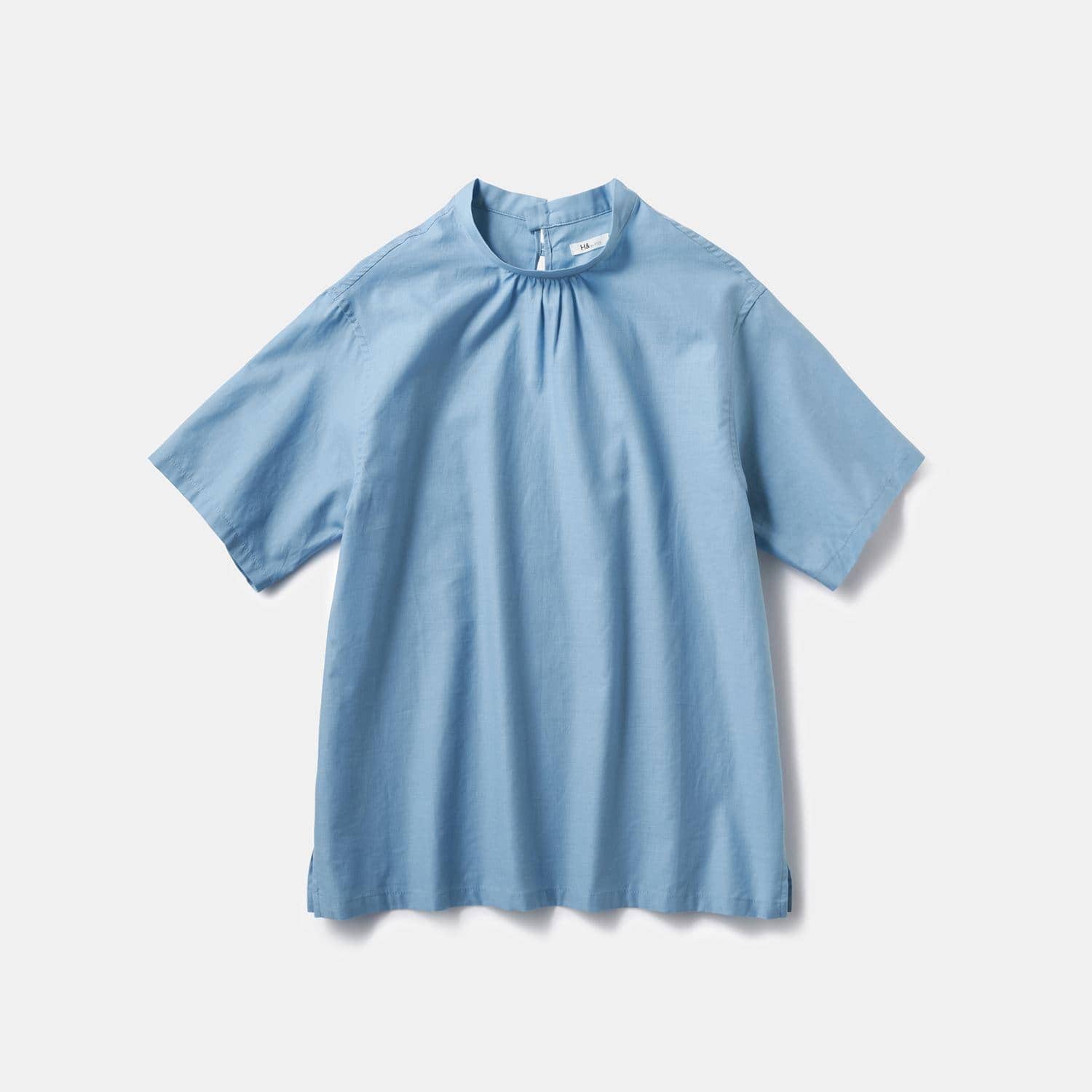 ［ＩＤＥＥ］Ｈ＆ｂｙＰＯＯＬ　ショートスリーブブラウス　ライトブルー